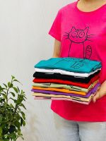 تیشرت طرح گربه
