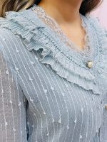 شومیز حریر چین دار زنانه