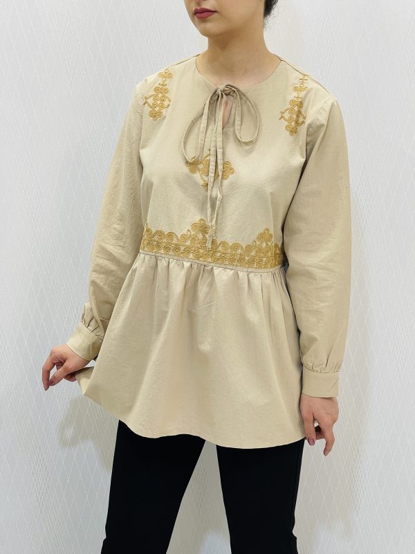 شومیز عروسکی گلدوزی زنانه