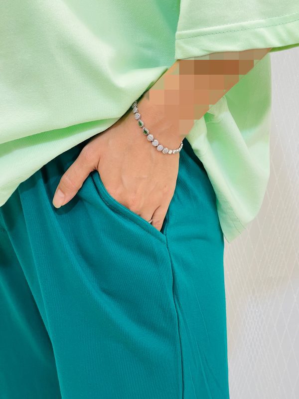 ست تیشرت و شلوار اسپرت رنگی زنانه