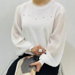 بلوز بافت کریستالی آستین حریر