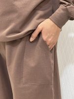 ست بلوز نیم زیپ و شلوار دورس زنانه