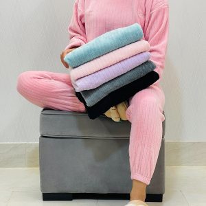 ست راحتی حوله ای زنانه