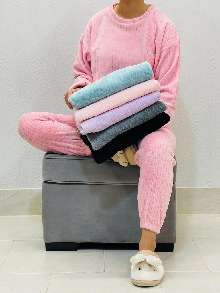ست راحتی حوله ای زنانه