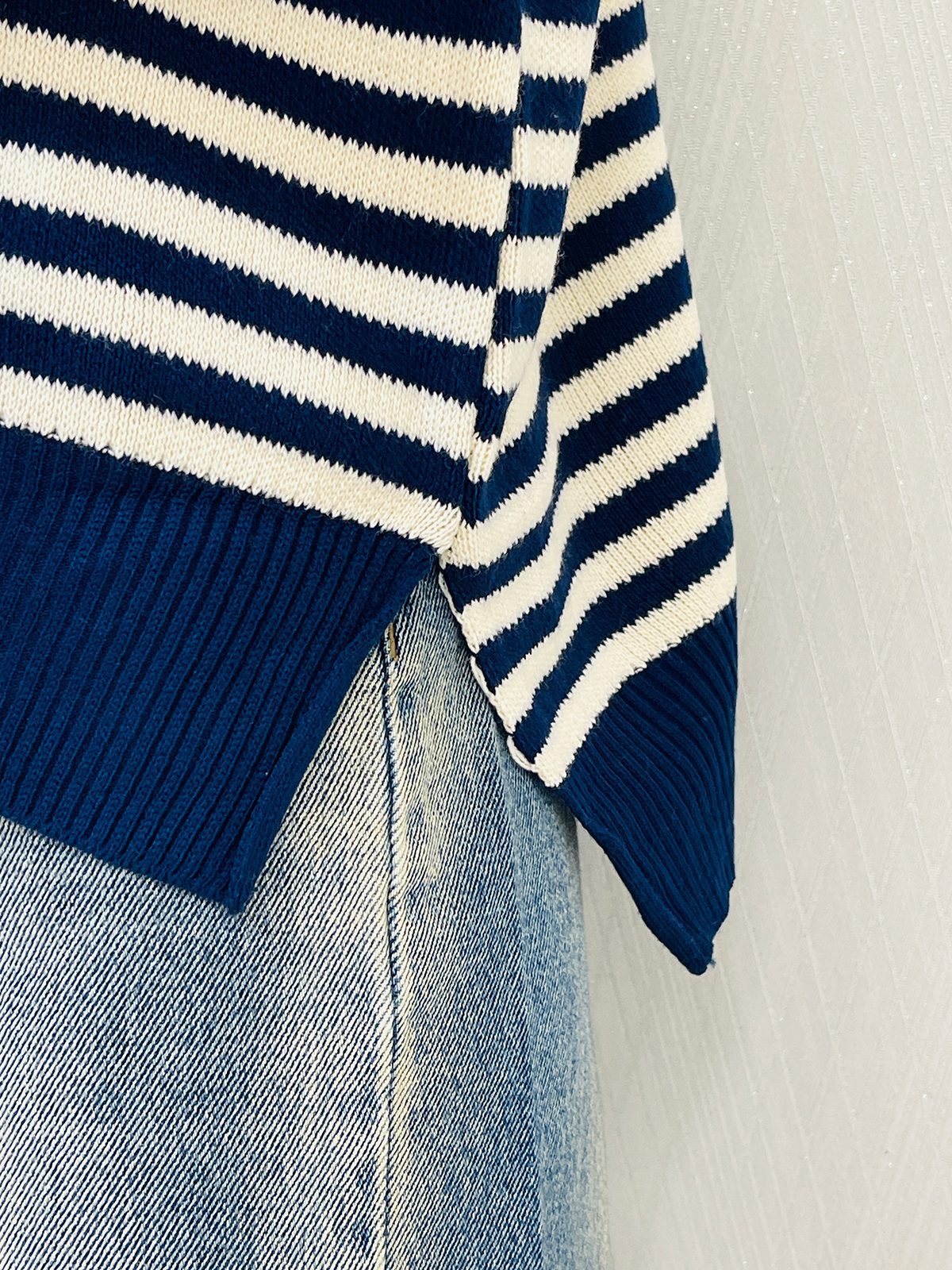 بلوز بافت راه راه زنانه بلوز بافت راه راه زنانه