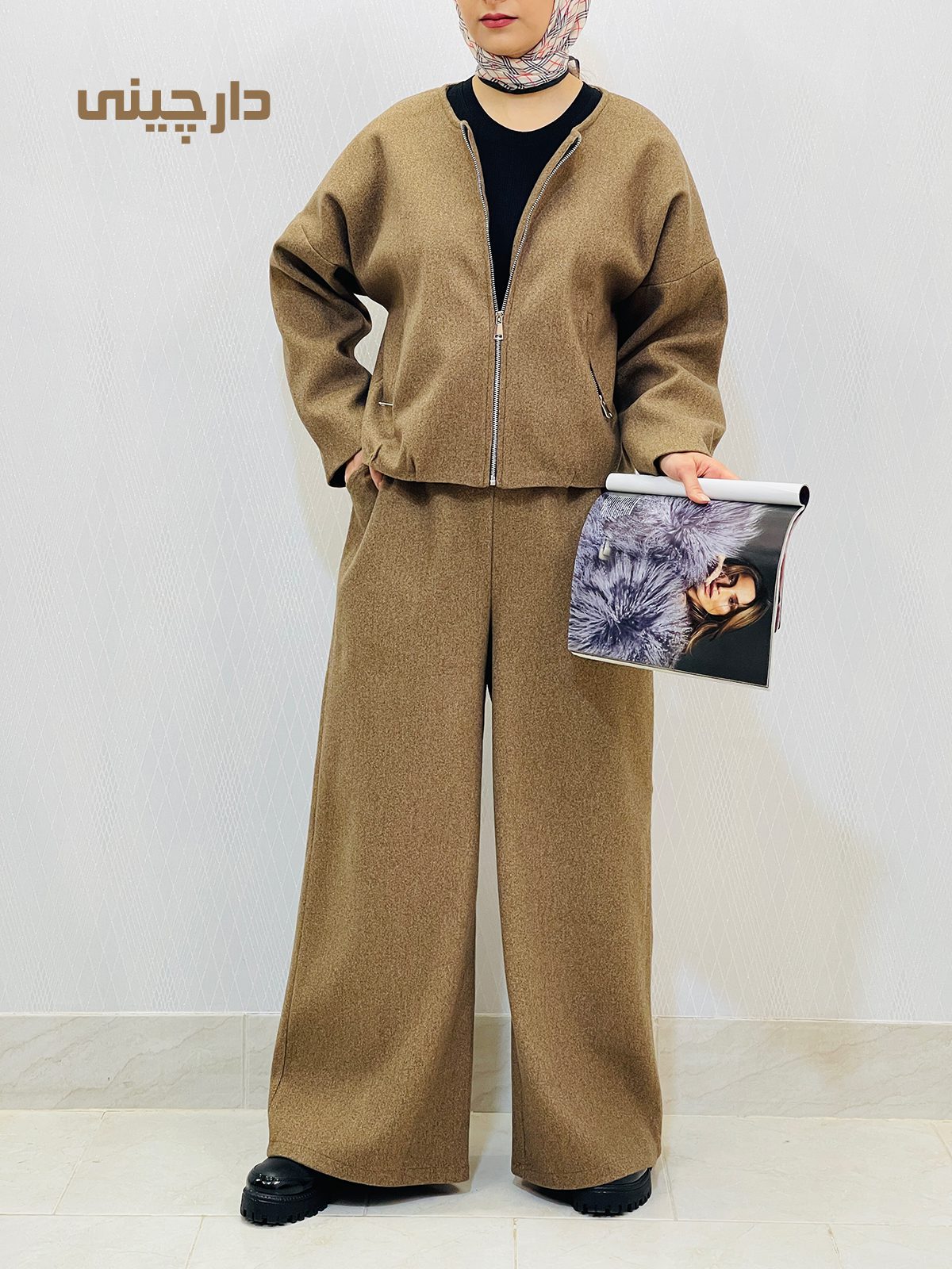 ست بامبر جکت و شلوار بگ فوتر زنانه ست بامبر جکت و شلوار بگ فوتر زنانه