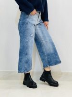 شلوار جین واید شافل زنانه