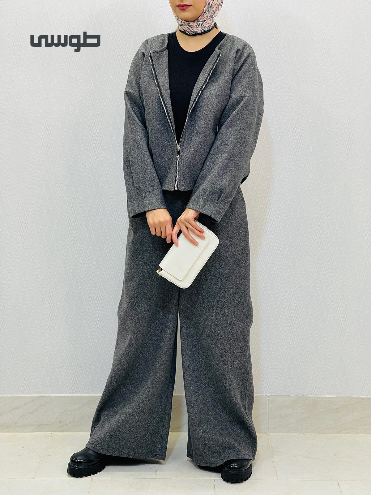 ست بامبر جکت و شلوار بگ فوتر زنانه ست بامبر جکت و شلوار بگ فوتر زنانه