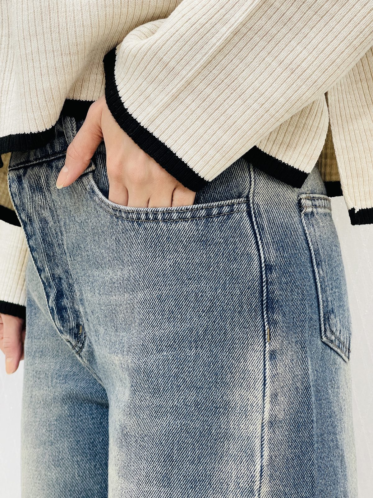 شلوار جین بگ شافل زنانه شلوار جین بگ شافل زنانه