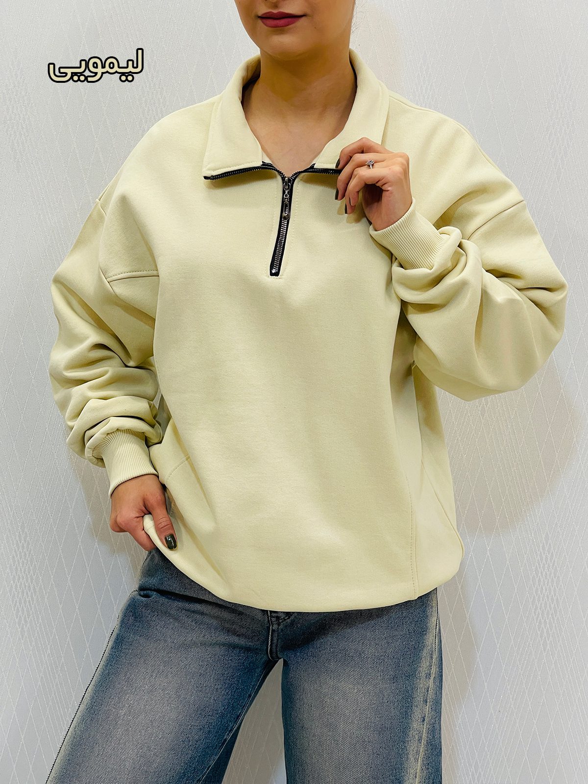 بلوز دورس نیم زیپ زنانه بلوز دورس نیم زیپ زنانه