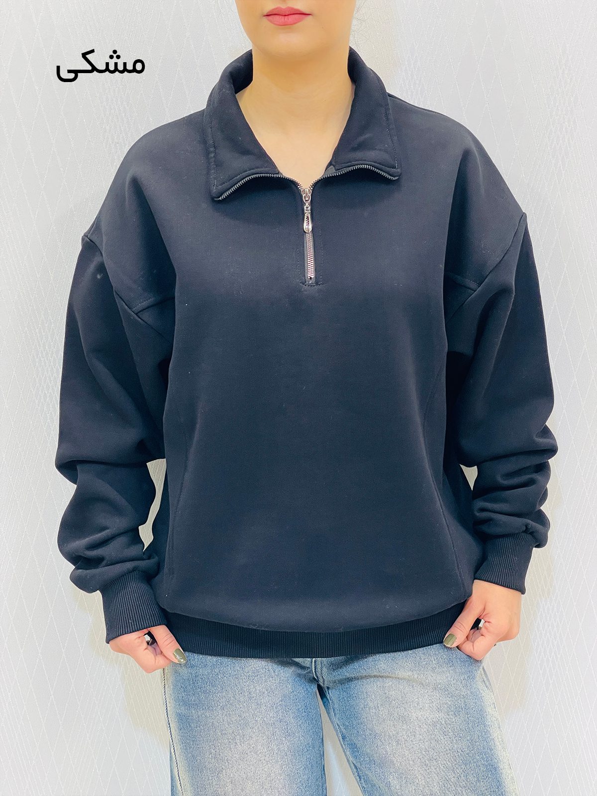بلوز دورس نیم زیپ زنانه بلوز دورس نیم زیپ زنانه