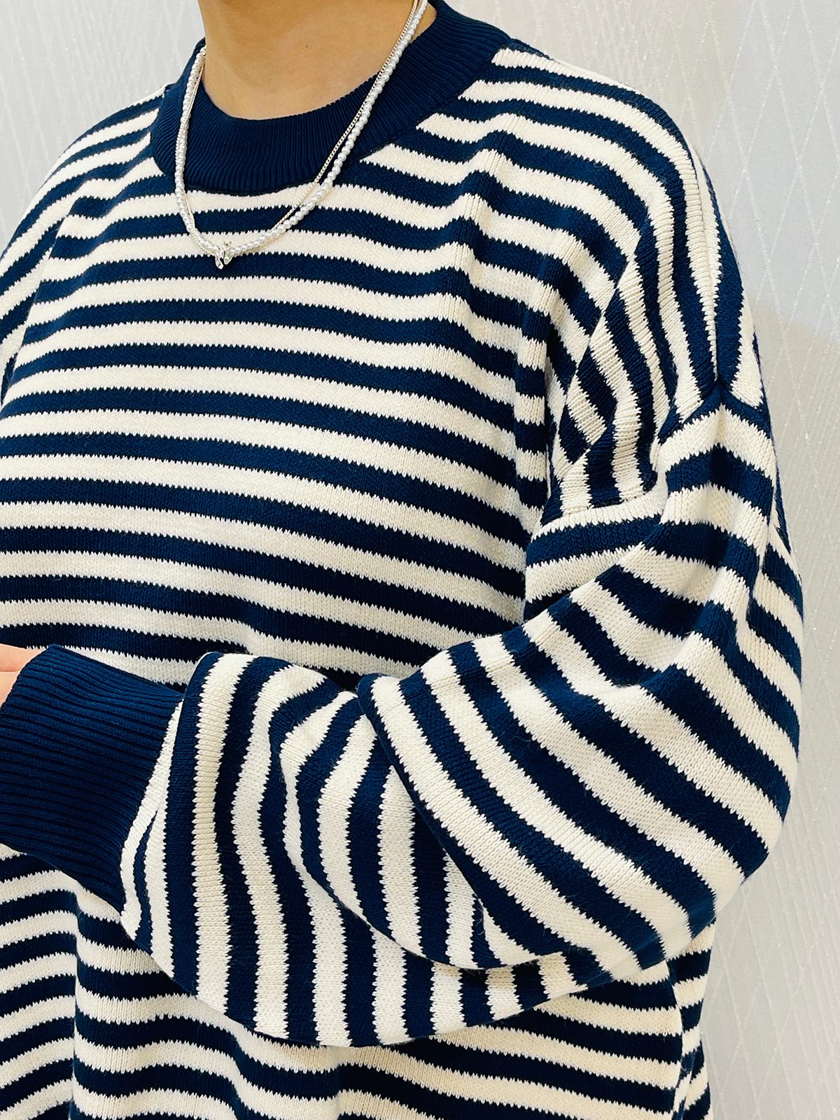 بلوز بافت راه راه زنانه بلوز بافت راه راه زنانه