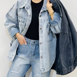 کت جین بلند قواره دار زنانه