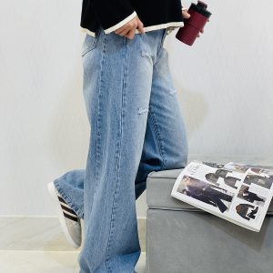 شلوار جین شافل بگ زنانه