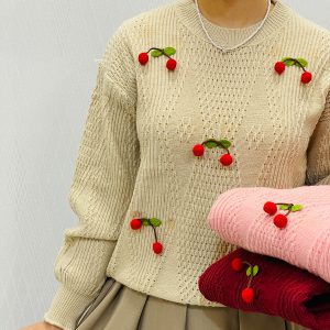 پلیور بافت گیلاسی پینترستی