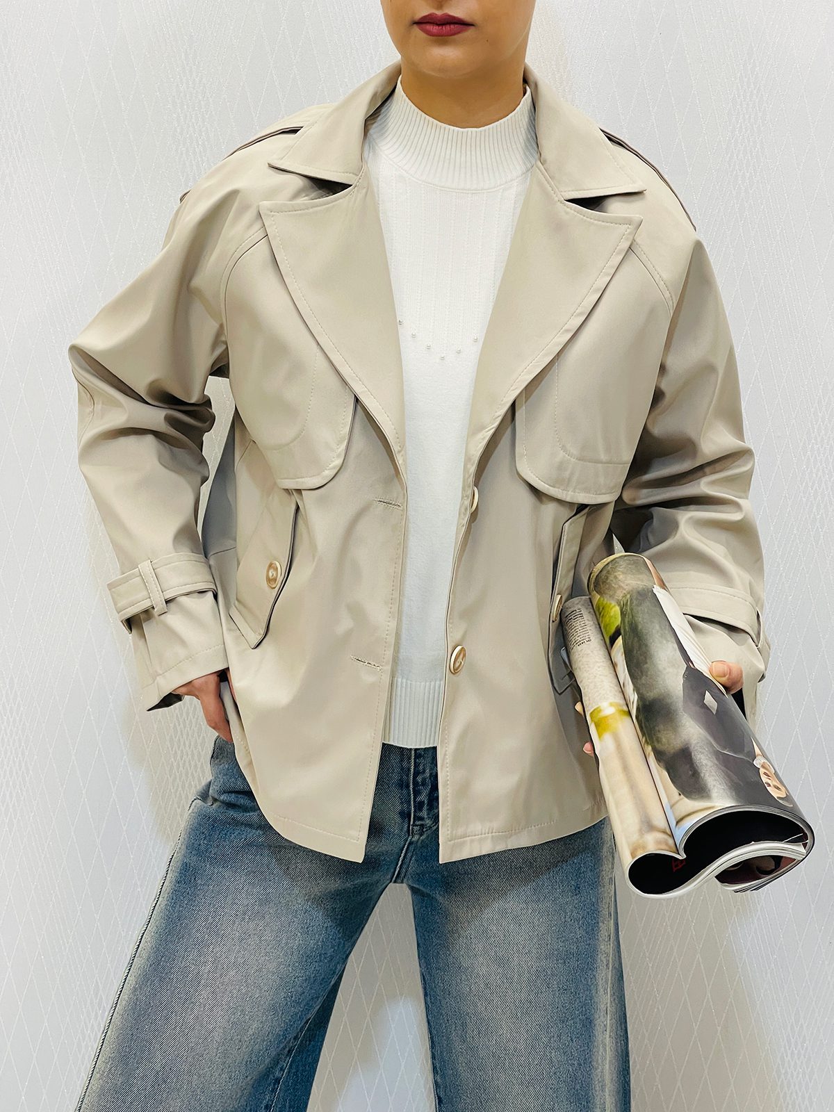 ترنچ کت داخل خز شیک زنانه ترنچ کت داخل خز شیک زنانه