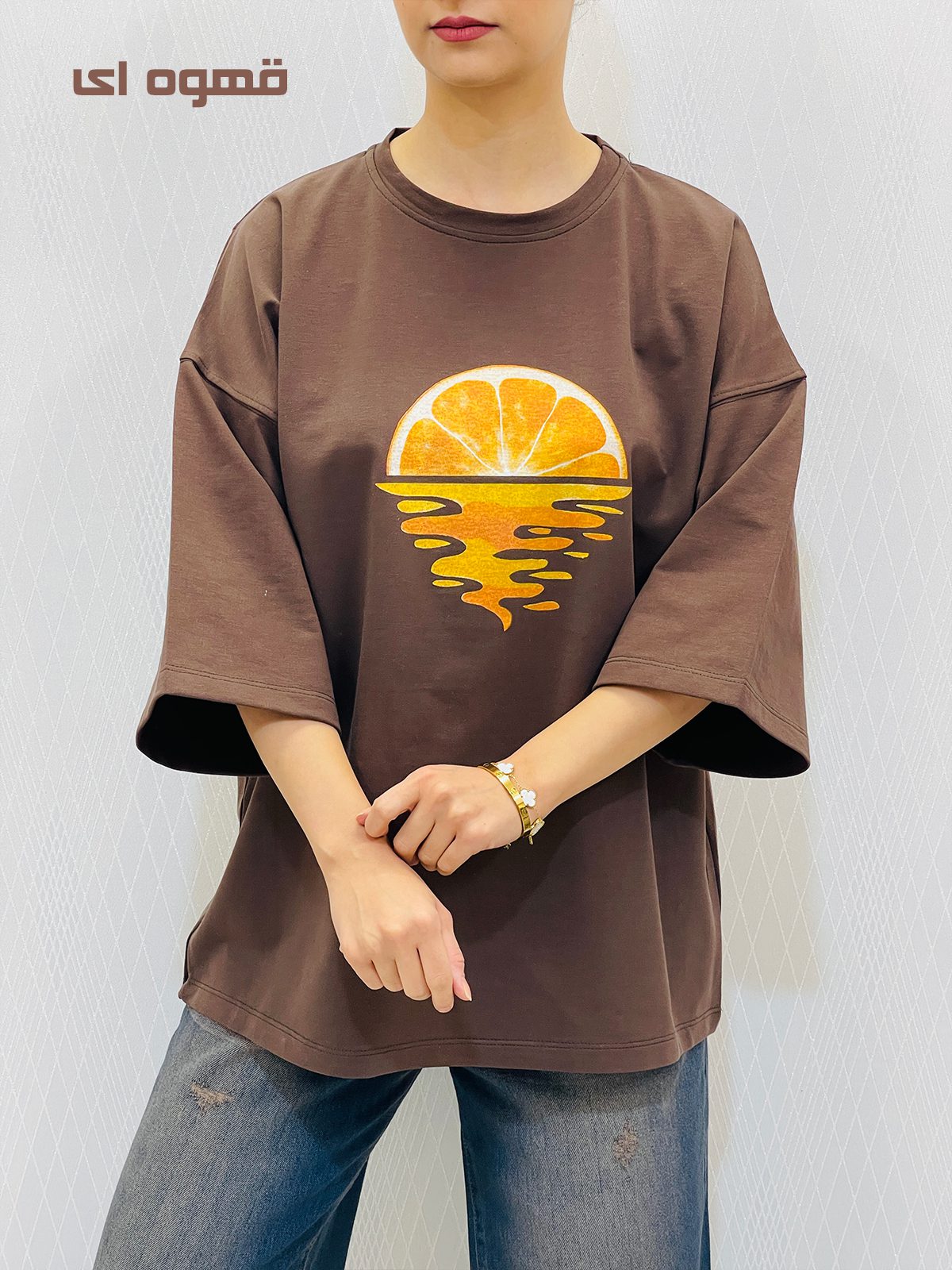 تیشرت باکسی پاستیلی زنانه تیشرت باکسی پاستیلی زنانه