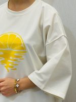 تیشرت باکسی پاستیلی زنانه