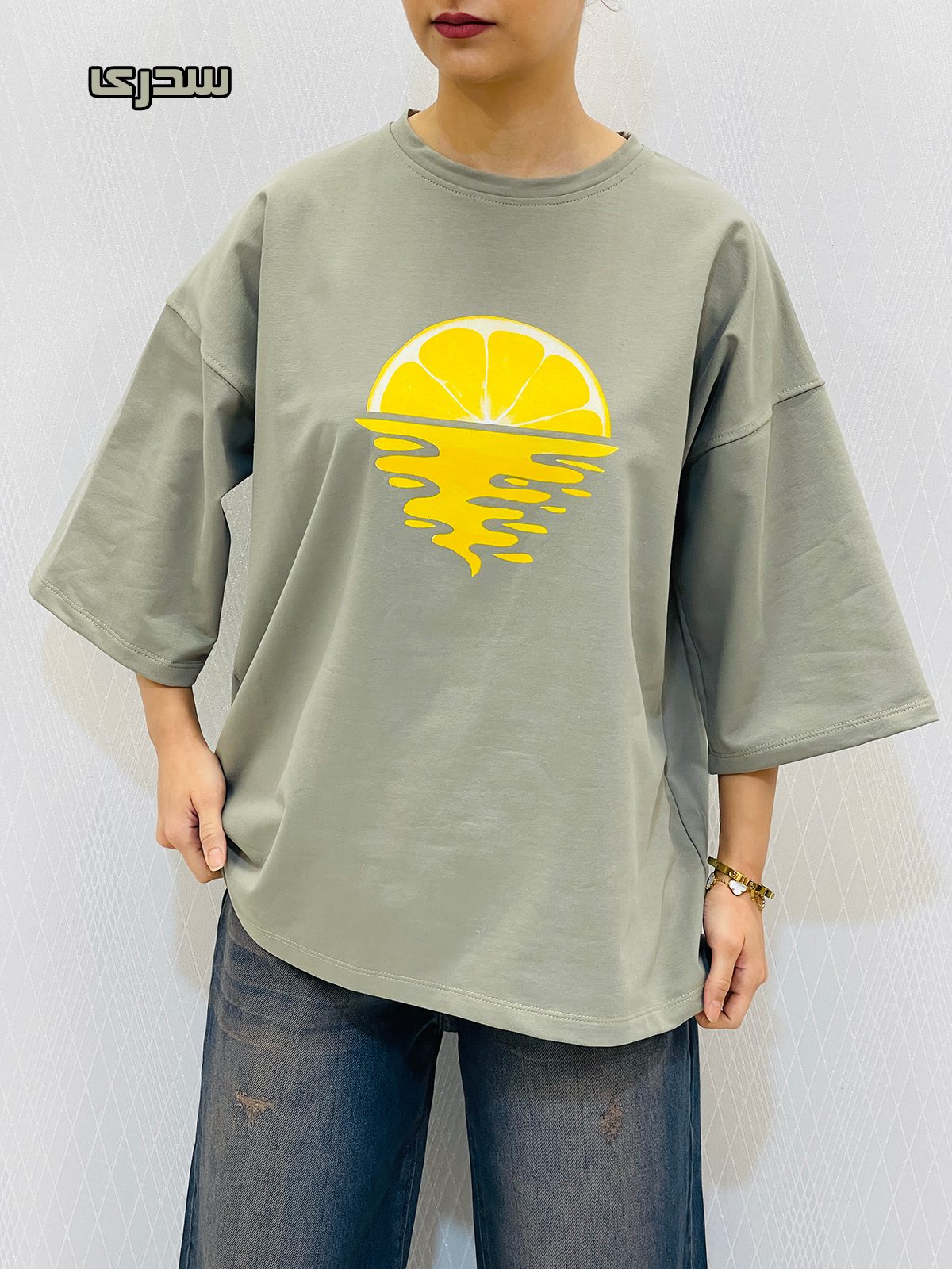 تیشرت باکسی پاستیلی زنانه تیشرت باکسی پاستیلی زنانه