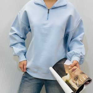 دورس نیم زیپ داخل کرکی زنانه