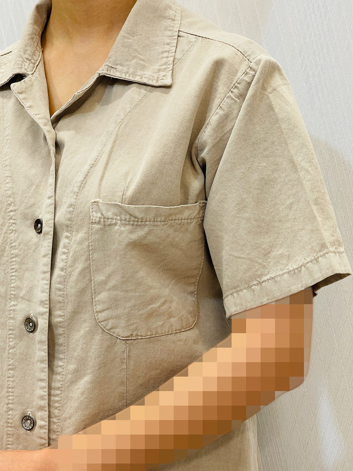 بلوز آستین کوتاه کتان زنانه بلوز آستین کوتاه کتان زنانه