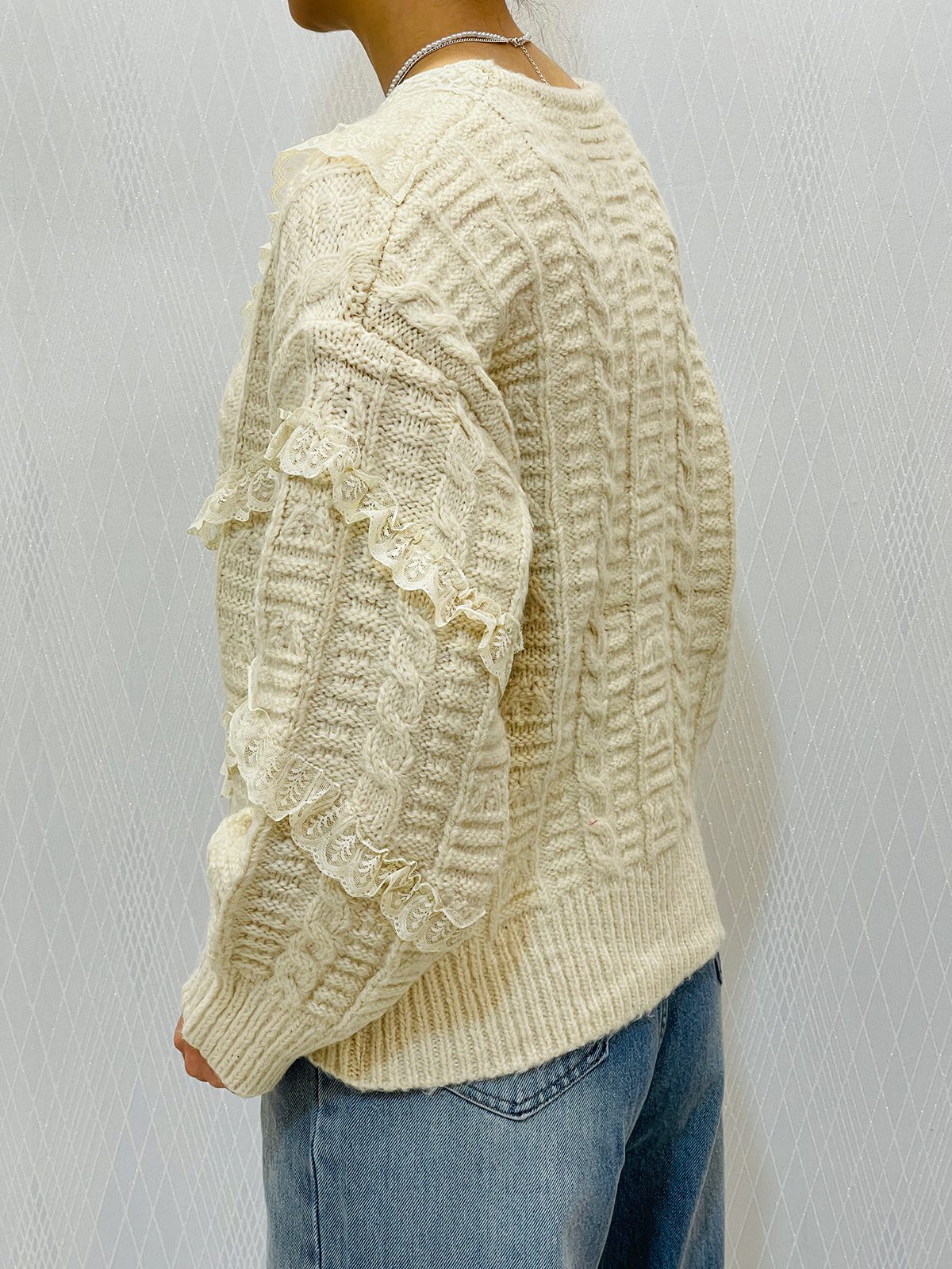 پلیور بافت چیندار پینترستی زنانه پلیور بافت چیندار پینترستی زنانه