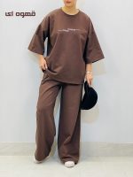 ست تیشرت و شلوار باکسی مینیمال زنانه