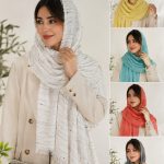 شال نخی رنگی زنانه
