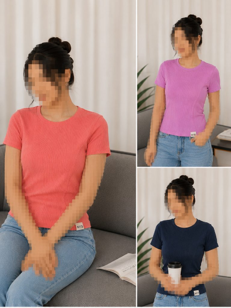 تیشرت کراپ کبریتی زنانه
