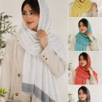 شال نخی رنگی زنانه