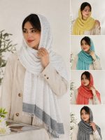 شال نخی رنگی زنانه