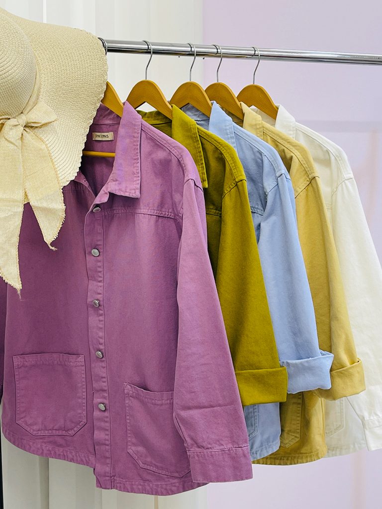 مانتو کتان رنگی زنانه