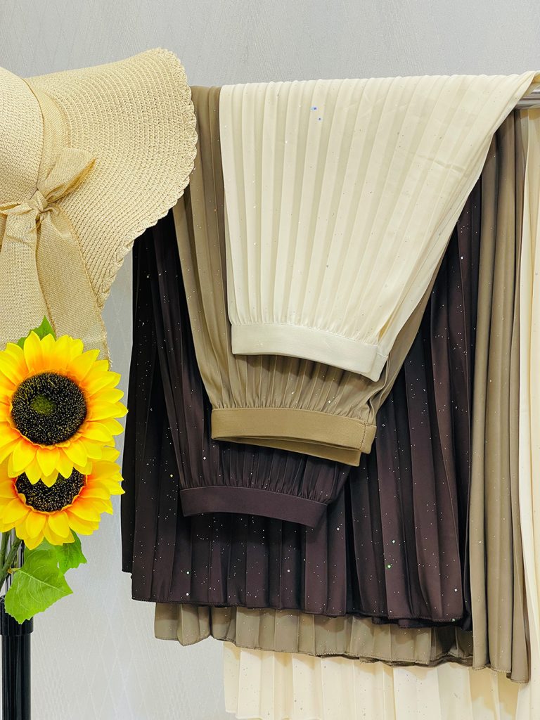 دامن پلیسه شاین دار زنانه