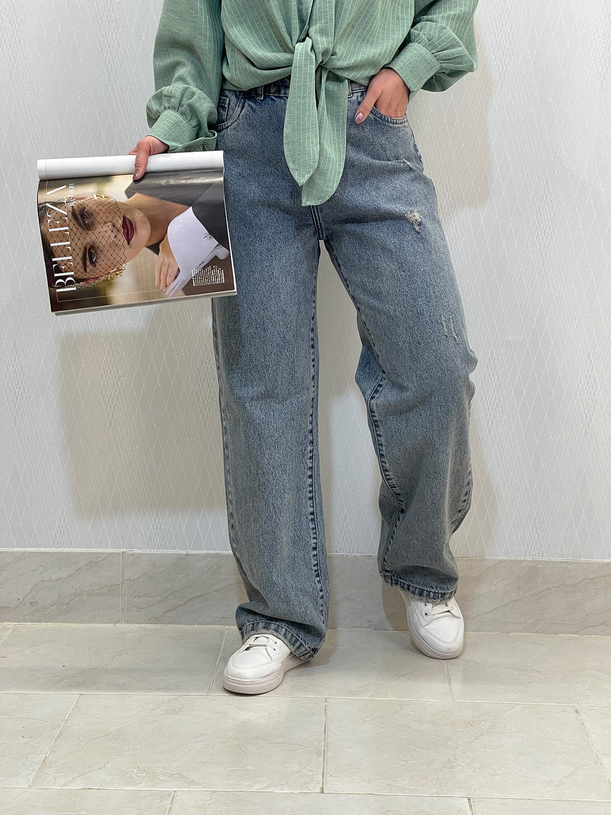 شلوار جین بگ زنانه