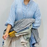 شومیز لینن راه راه زنانه