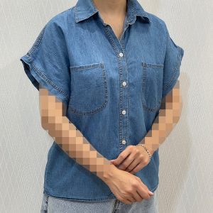 شومیز جین آستین کوتاه