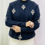 پلیور بافت طرح سنتی زنانه
