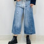 شلوار جین واید شافل زنانه