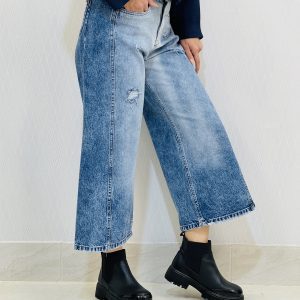 شلوار جین واید شافل زنانه