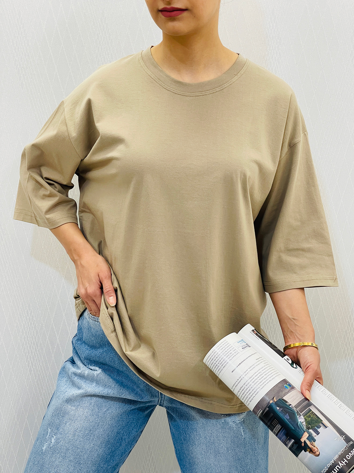 تیشرت باکسی بیسیک زنانه تیشرت باکسی بیسیک زنانه