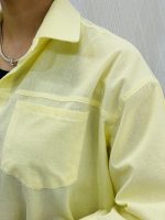 شومیز لینن باکسی پاستیلی