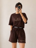 ست کراپ و شلوارک اسنوپی زنانه