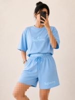ست کراپ و شلوارک اسنوپی زنانه